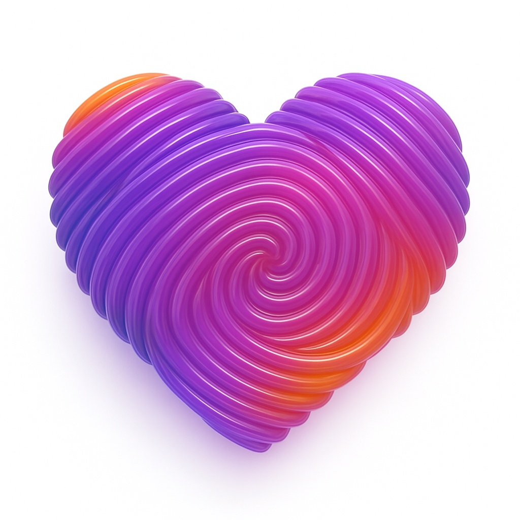 לוגו לב ספירלי